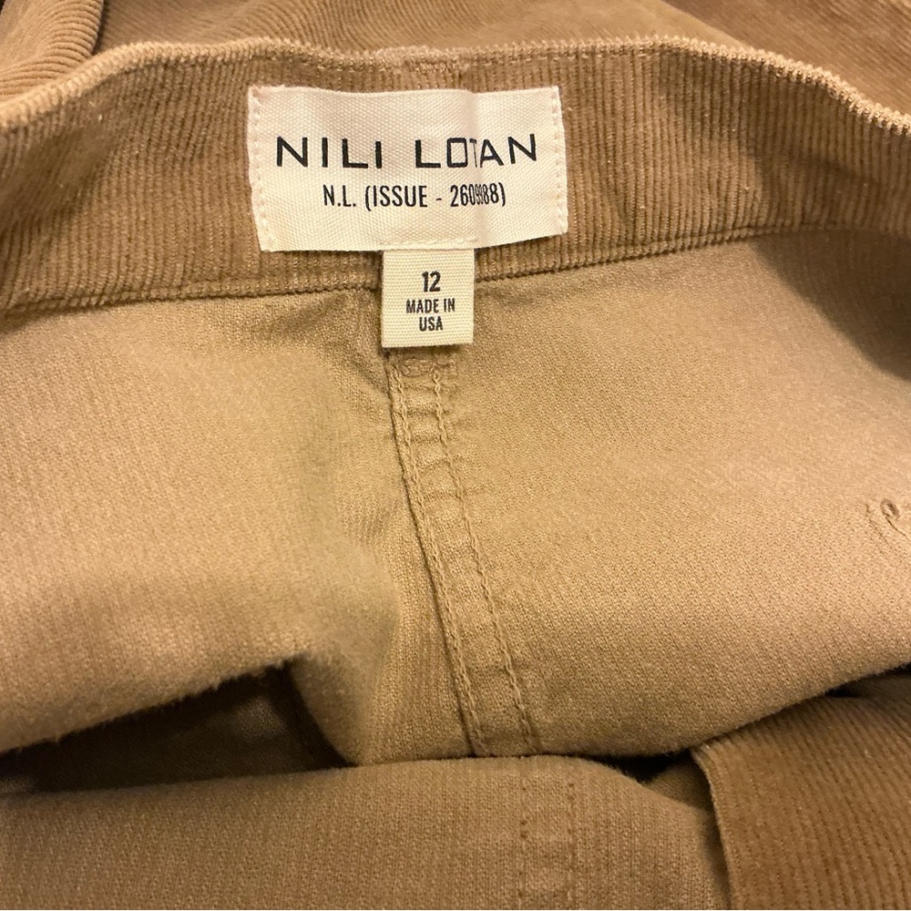 Nili Lotan Florence Wide-Leg Jeans in Camel Brown - Picture 6 of 11
